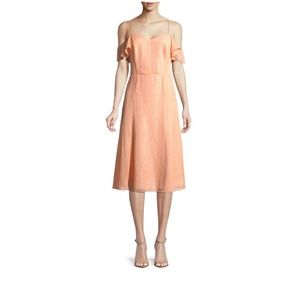 NWT H by Halston Blush Cold Shoulder Dress Size 2